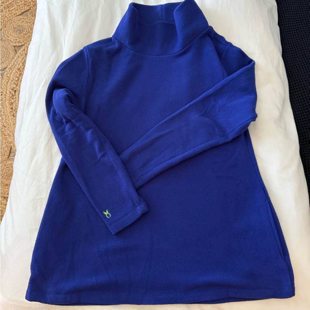 Dudley Stephens Cobble Hill Cobalt Blue Turtleneck fleece - like new